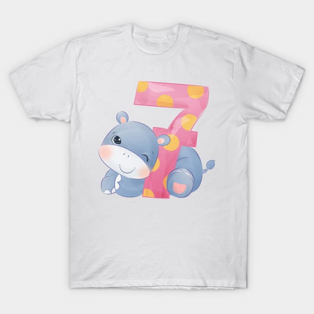 Number 7 T-Shirt by O2Graphic